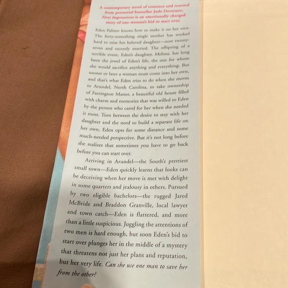 First Impressions-Jude Deveraux Hardback Novel 🌸Bundle your likes for a deal🌸 - Picture 4 of 6